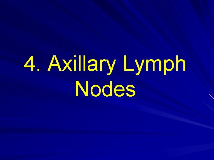 4. Axillary Lymph Nodes 