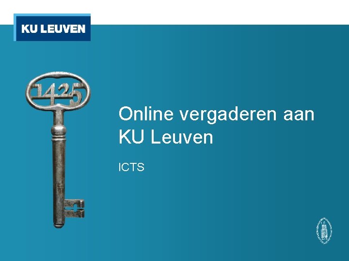 Online vergaderen aan KU Leuven ICTS 