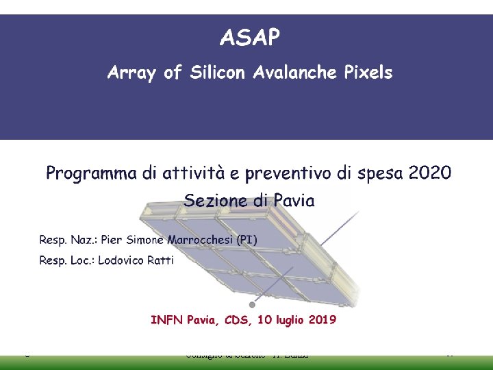 10 luglio 2019 Consiglio di Sezione - A. Lanza 19 