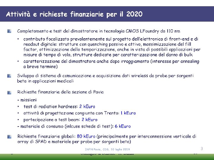 10 luglio 2019 Consiglio di Sezione - A. Lanza 21 