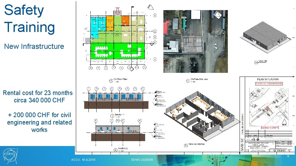 Safety Training New Infrastructure Rental cost for 23 months : circa 340 000 CHF