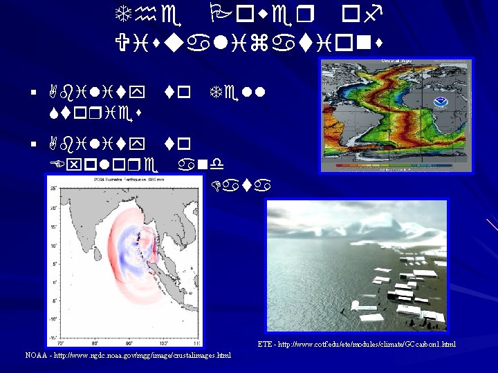 The Power of Visualizations § Ability to Tell Stories § Ability to Explore and