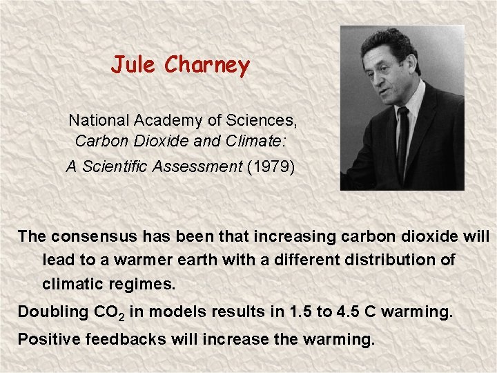 Jule Charney National Academy of Sciences, Carbon Dioxide and Climate: A Scientific Assessment (1979)