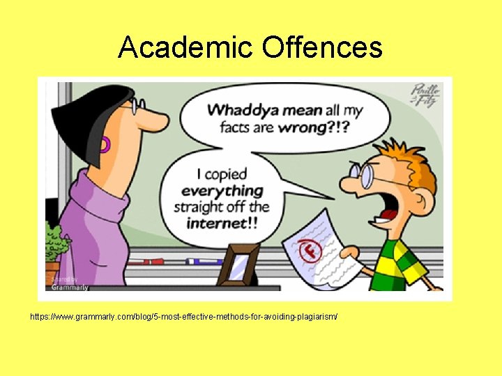 Academic Offences https: //www. grammarly. com/blog/5 -most-effective-methods-for-avoiding-plagiarism/ 