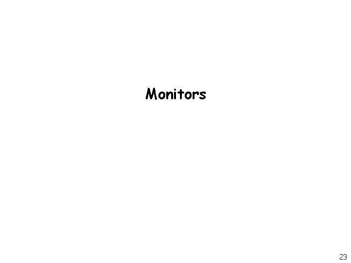 Monitors 23 