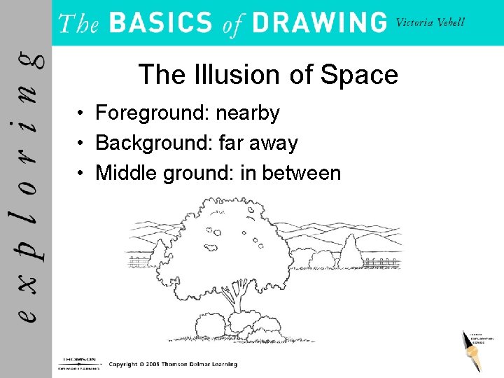 The Illusion of Space • Foreground: nearby • Background: far away • Middle ground: