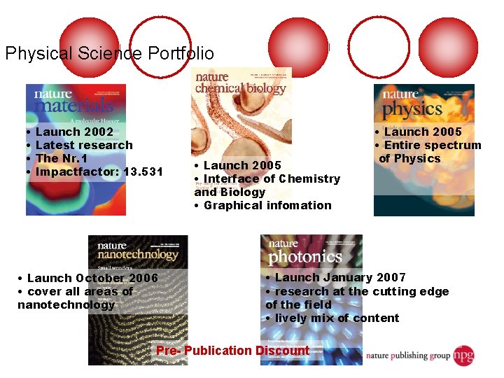 the latest Nature Publishing Group NPG publications