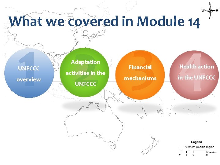 What we covered in Module 14 1 UNFCCC overview 3 2 4 Adaptation activities
