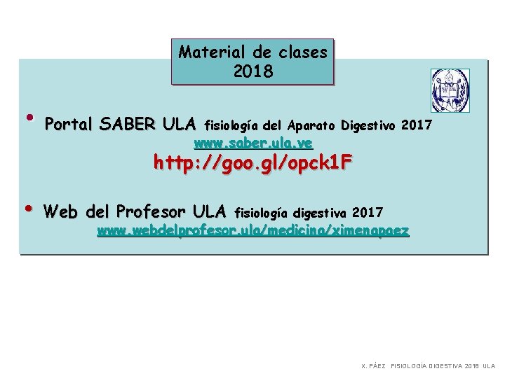 Material de clases 2018 • Portal SABER ULA www. saber. ula. ve fisiología del