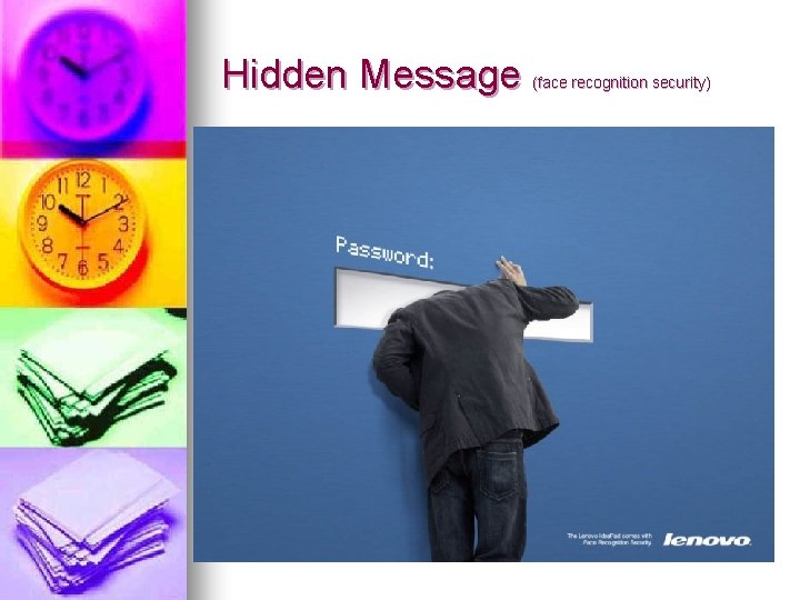 Hidden Message (face recognition security) 