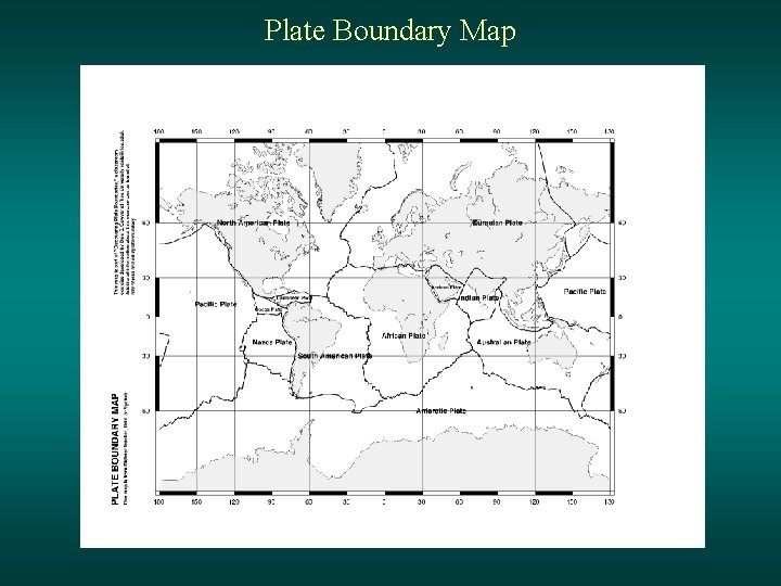 Plate Boundary Map 