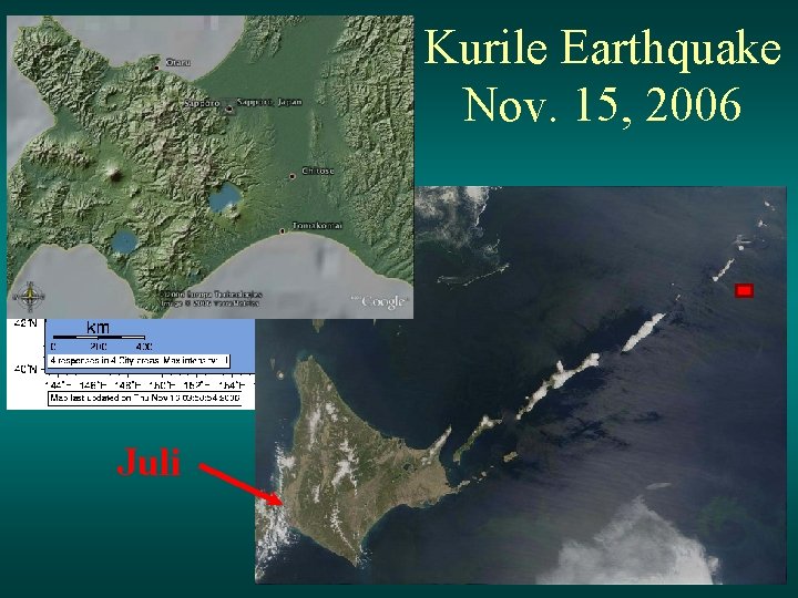 Kurile Earthquake Nov. 15, 2006 Juli 