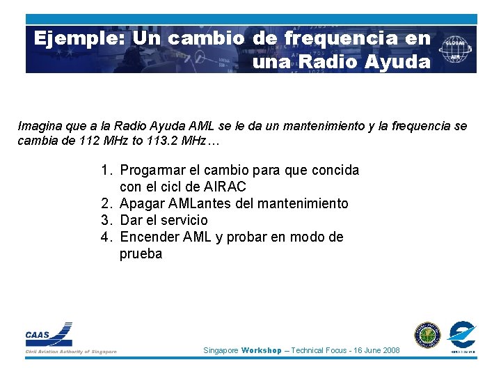Ejemple: Un cambio de frequencia en una Radio Ayuda Imagina que a la Radio