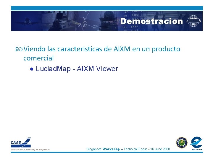 Demostracion Viendo las caracteristicas de AIXM en un producto comercial ● Luciad. Map -