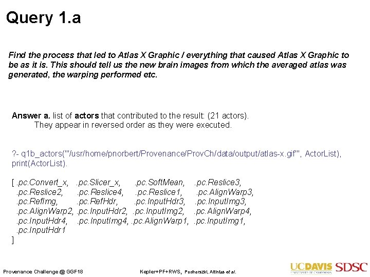 Query 1. a Find the process that led to Atlas X Graphic / everything