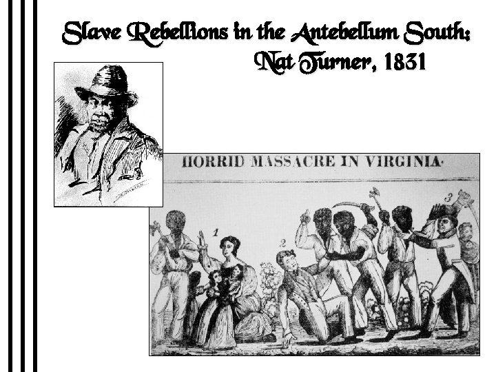 Slave Rebellions in the Antebellum South: Nat Turner, 1831 