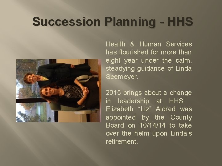 Succession Planning - HHS Health & Human Services has flourished for more than eight