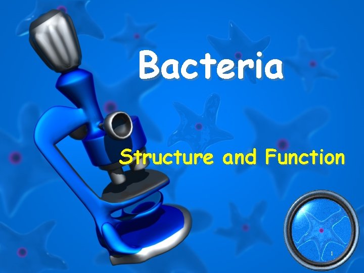 Bacteria Structure and Function 1 