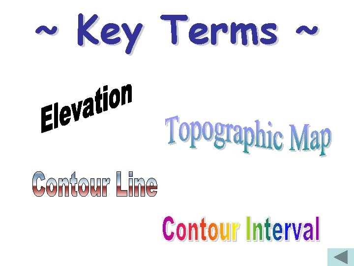 ~ Key Terms ~ 