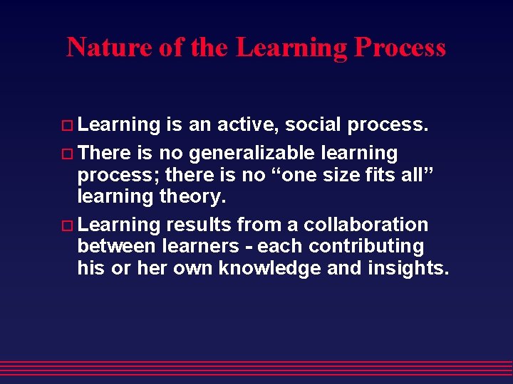 Constructivism as Learning Background method