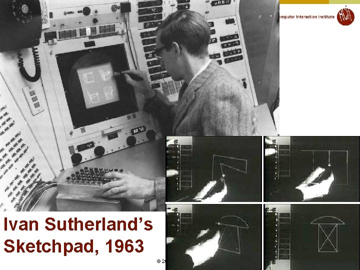 Ivan Sutherland’s Sketchpad, 1963 8 © 2019 - Brad Myers 