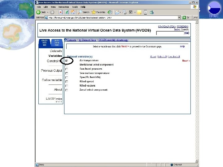 Server-side Visualisation Services TPAC 