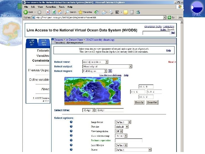 Server-side Visualisation Services TPAC 