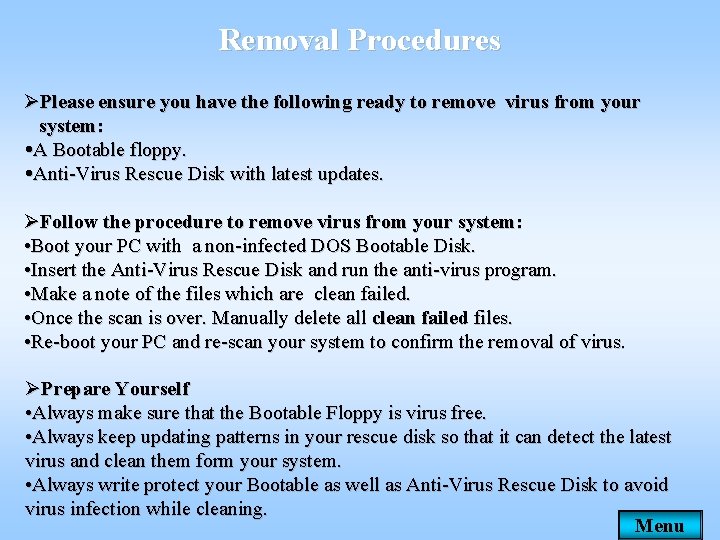 Virus Rescue Protocol Topics to be covered Virus and its types