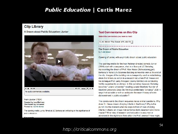 Public Education | Curtis Marez http: //criticalcommons. org 54 