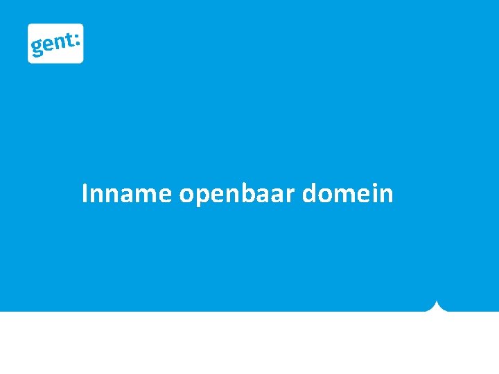 Inname openbaar domein 