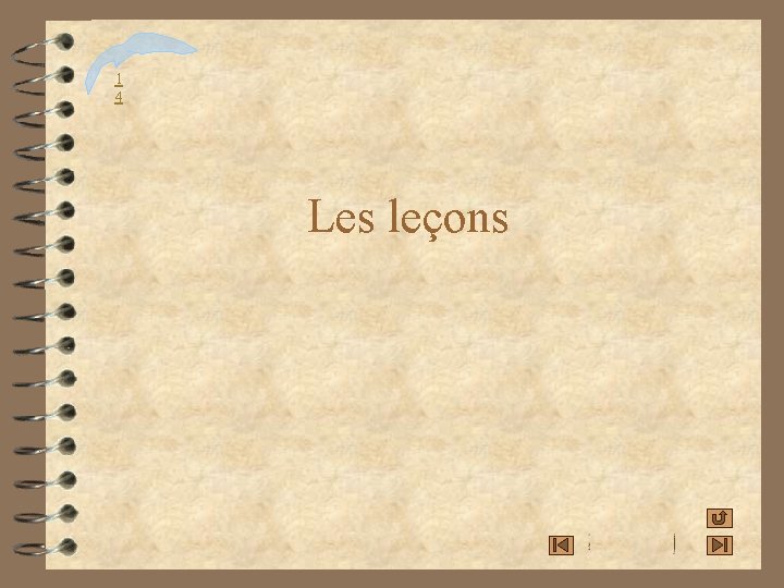 1 4 Les leçons 