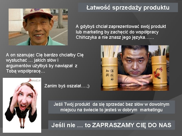 Łatwość sprzedaży produktu A gdybyś chciał zaprezentować swój produkt lub marketing by zachęcić do