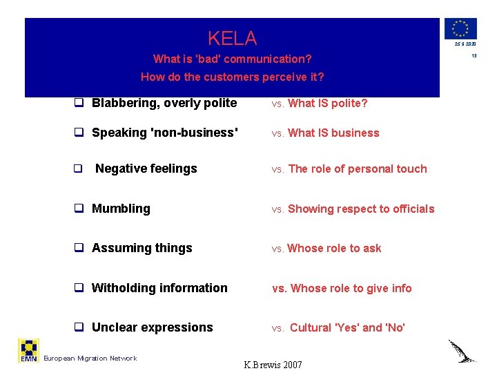 KELA 25. 9. 2020 What is 'bad' communication? How do the customers perceive it?