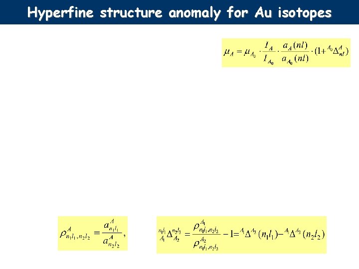 Hyperfine structure anomaly for Au isotopes 