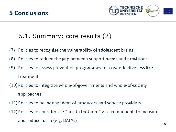 5 Conclusions 1. ALICE RAP 1. Introduction and overview 5. 1. Summary: core results