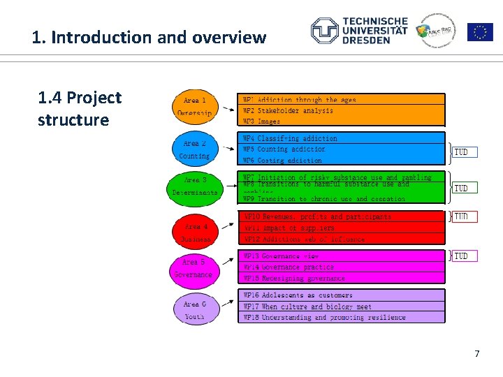  1. Introduction and overview 1. ALICE RAP 1. 4 Project structure 7 