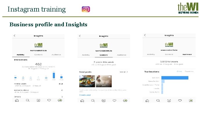 Instagram training Business profile and Insights 