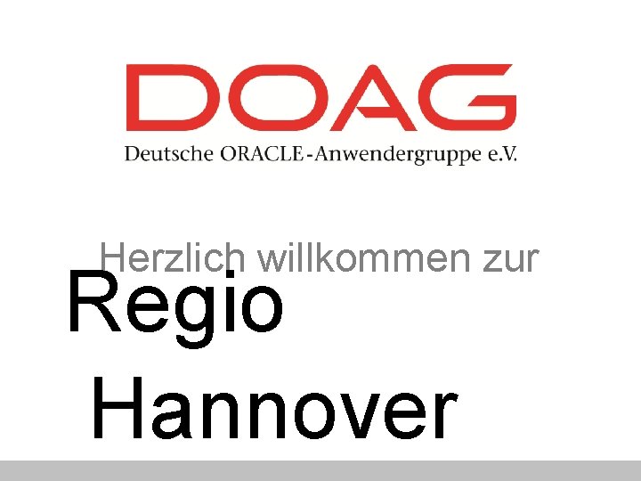 Herzlich willkommen zur Regio Hannover 