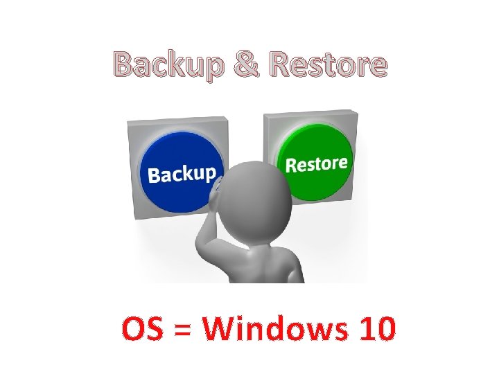 Backup & Restore OS = Windows 10 