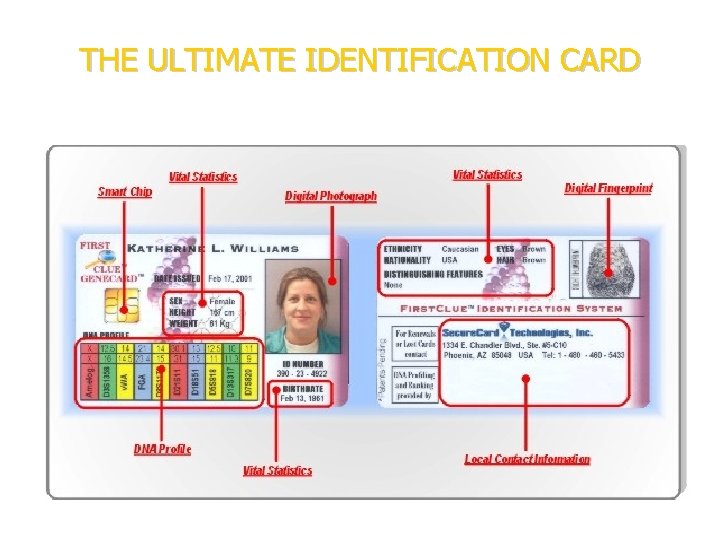 THE ULTIMATE IDENTIFICATION CARD 