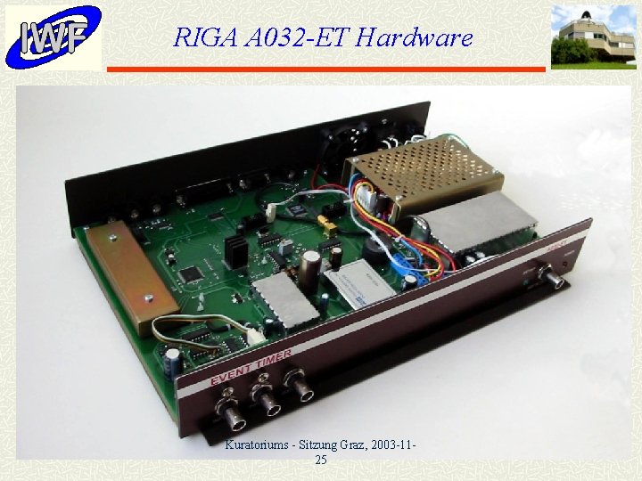 RIGA A 032 -ET Hardware Kuratoriums - Sitzung Graz, 2003 -1125 