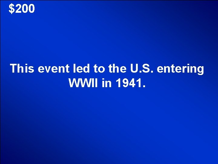 © Mark E. Damon - All Rights Reserved $200 This event led to the