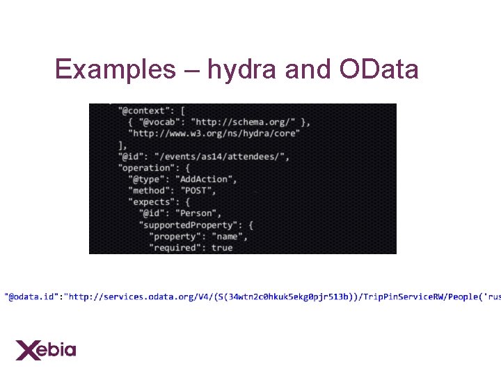 Examples – hydra and OData 