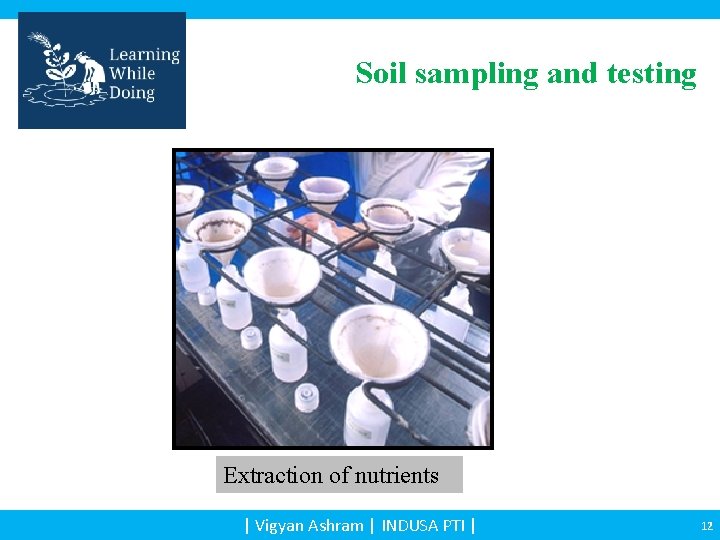 Soil sampling and testing Extraction of nutrients | Vigyan Ashram | INDUSA PTI |