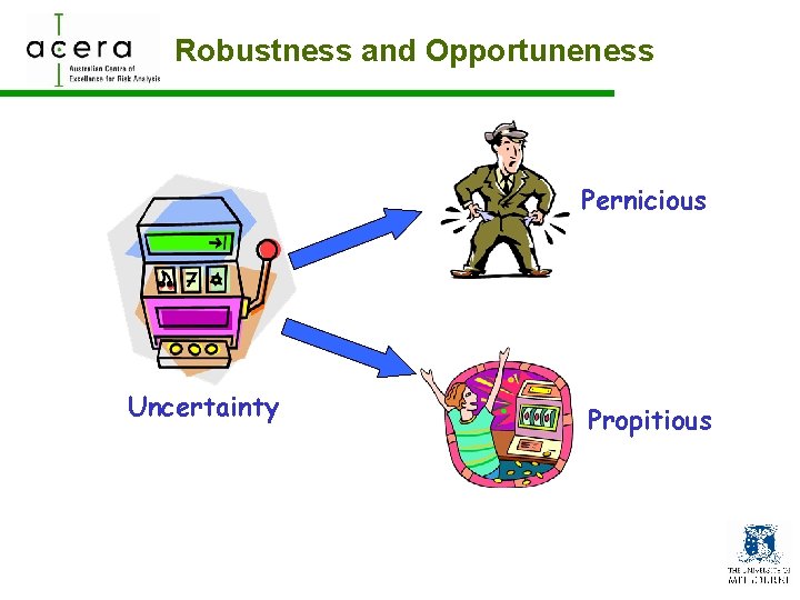 Robustness and Opportuneness Pernicious Uncertainty Propitious 