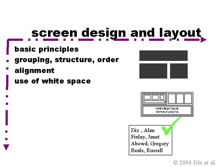 screen design and layout basic principles grouping, structure, order alignment use of white space