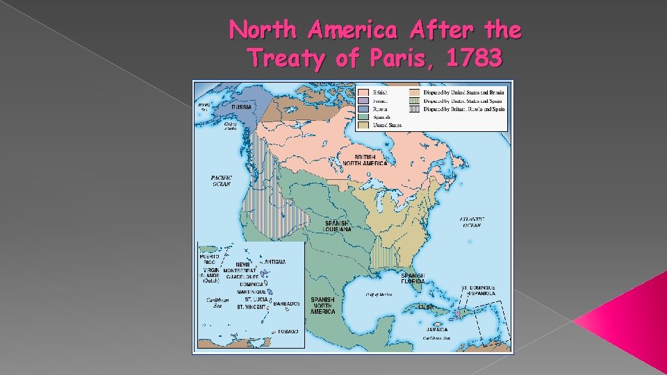 North America After the Treaty of Paris, 1783 