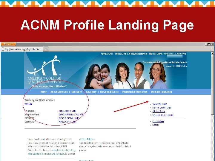 ACNM Profile Landing Page 