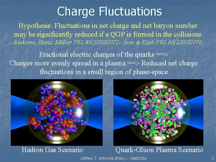 Charge Fluctuations Hypothesis: Fluctuations in net charge and net baryon number may be significantly