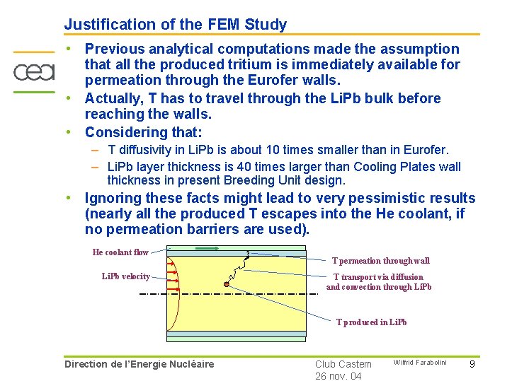 Justification of the FEM Study • Previous analytical computations made the assumption that all